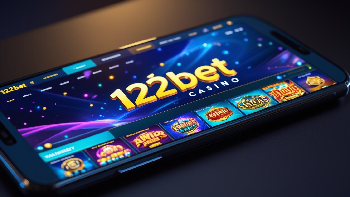 Tela de celular exibindo aplicativo 122bet Brasil